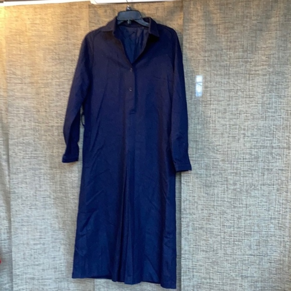 Vintage Heavy wool winter shirt dress.